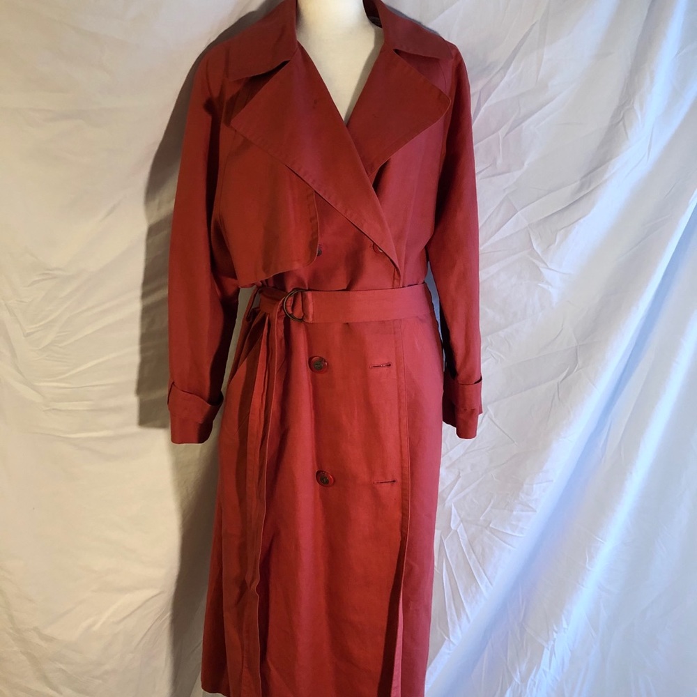 Vintage Linen London Fog Trench Coat